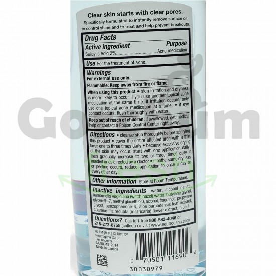 Neutrogena Clear Pore Oil-Eliminating Astringent 8 floz