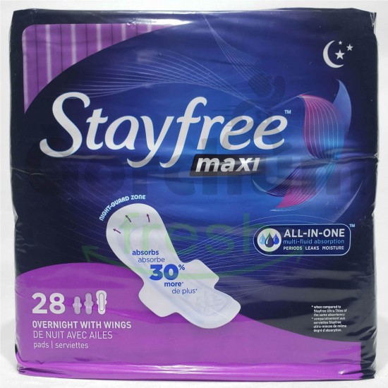 Stay Free Maxi 28 OverNight With Wings