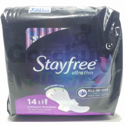 Stay Free Ultra Thin 14 OverNight With Wings