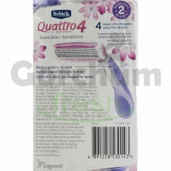 Schick Quattro Sensitive For Women 2/Pack