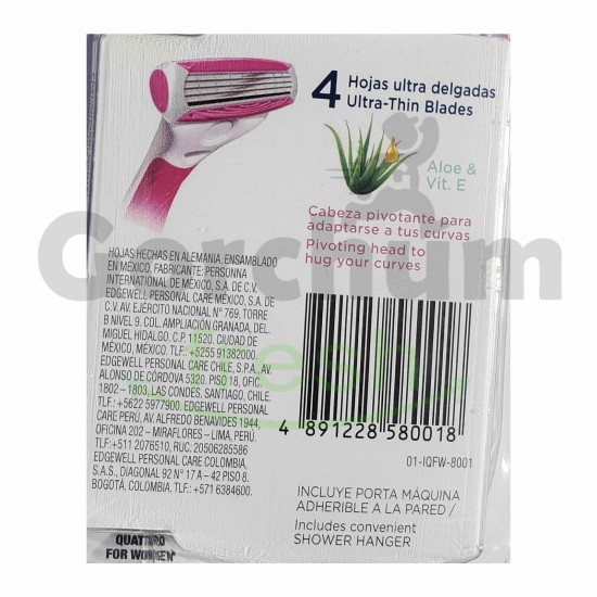 Schick Quattro Sensitive For Women 