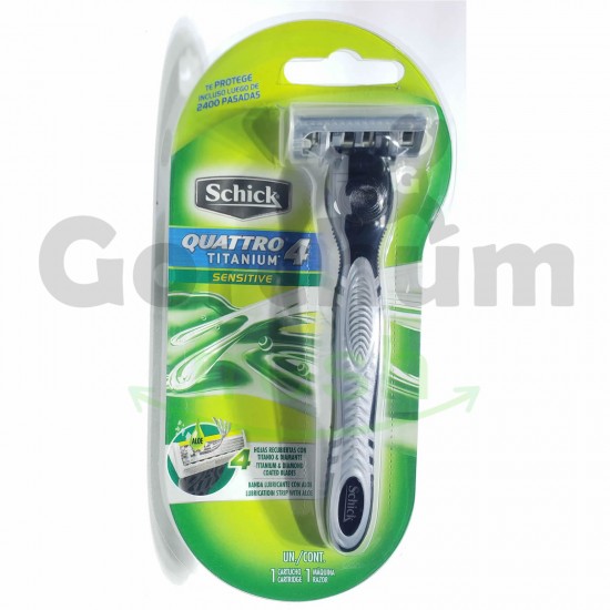 Schick Quattro Titanium Sensitive For Men 