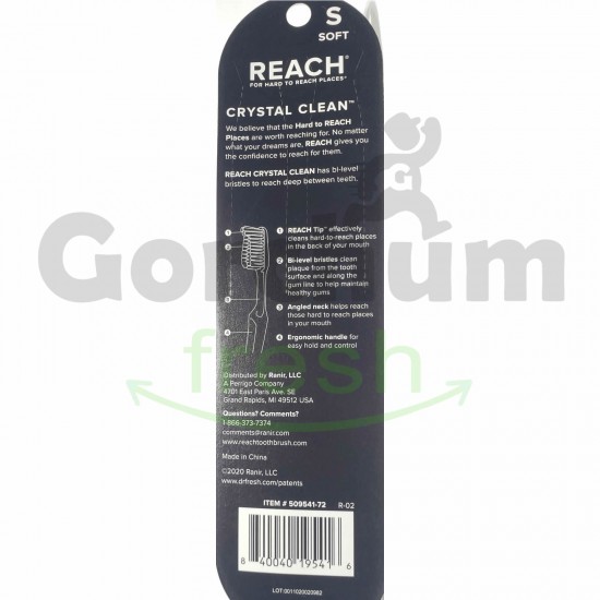 Reach Tooth Brush Crystal Clean Soft 2 Pack