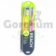 Reach Tooth Brush Crystal Clean Firm 2 Pack