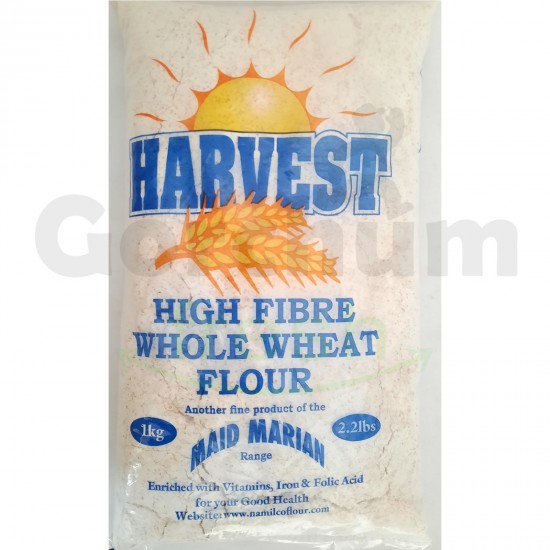 Harvest High Fibre Whole Wheat Flour 1kg