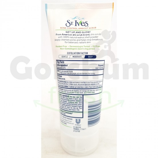 St. Ives Acne Control Apricot Scrub 6 oz