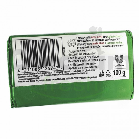 Lifebuoy Herbal Hygiene Soap with Activ Silver Formula 100g