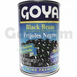 Goya Black Beans Low Sodium Can 15.5oz