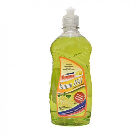 Foam Lemon Zest Dishwashing Liquid 425 ml