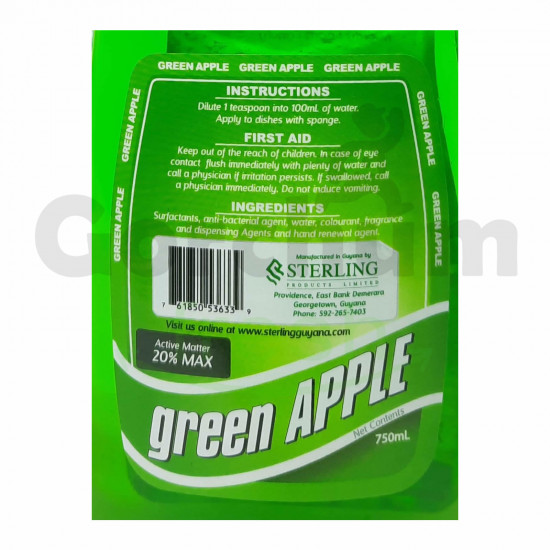Foam Green Apple Dishwashing Liquid 750ml