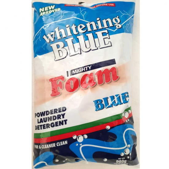 Foam Whitening Blue Powdered Detergent 900g