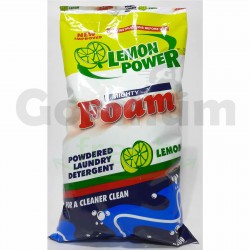 Foam Lemon Power Powdered Laundry Detergent 500g