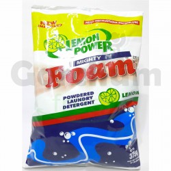 Foam Lemon Power Powdered Laundry Detergent 375g