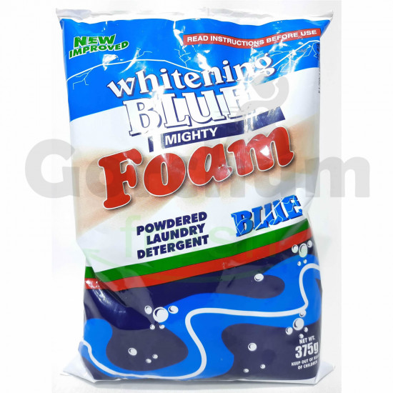Foam Whitening Blue Powdered Laundry Detergent 375g