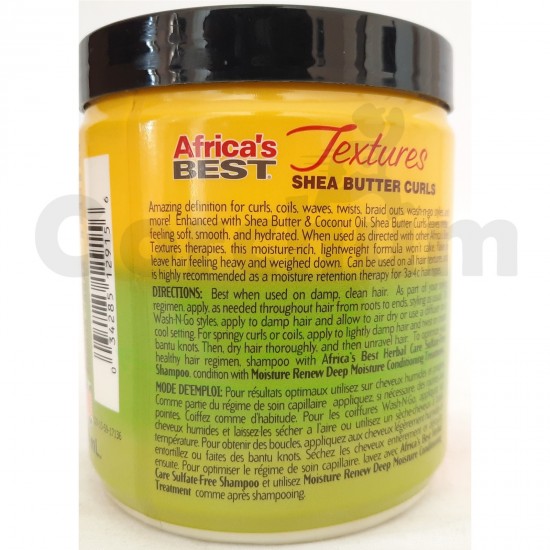 Africas Best Textures Shea Butter Curl Defining Cream 15oz