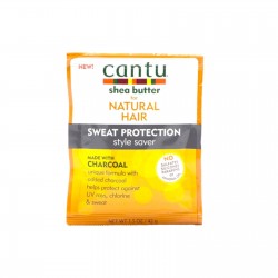 Cantu Shea Butter for Natural Hair Sweat Protection Style Saver Made with Charcoal 1.5 oz