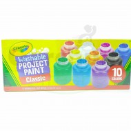 Crayola Washable Project Paint Classic 10 Bottles