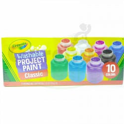 Crayola Washable Project Paint Classic 10 Bottles