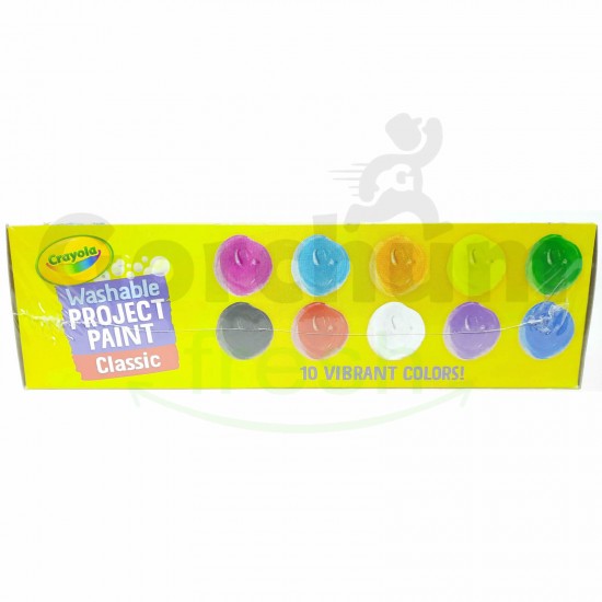 Crayola Washable Project Paint Classic 10 Bottles