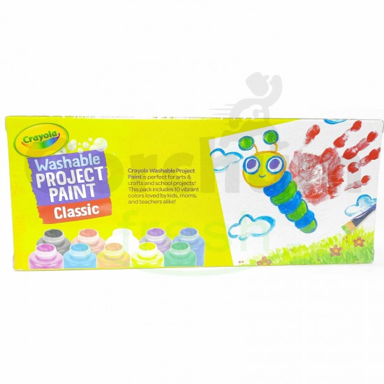 Crayola Washable Project Paint Classic 10 Bottles