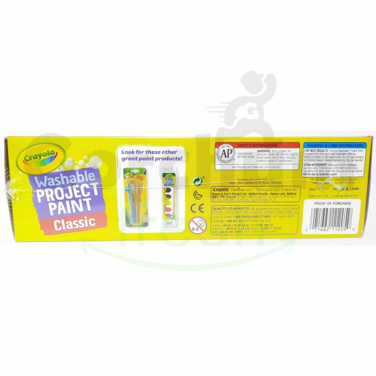 Crayola Washable Project Paint Classic 10 Bottles