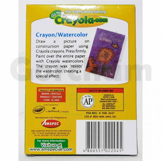 Crayola Colored Crayons 8pcs