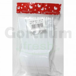 Plastic White Spork 20 pcs per pack