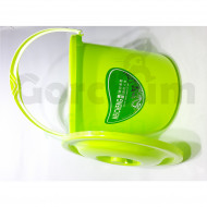 Colored Bucket with Lid Green
