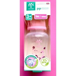 MiniTree Pink Regular Neck Feeding Bottle 5 oz