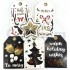 Black and White and Gold Gift Tag Random