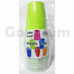 Fagen Green Plastic Cups 16oz 25 Pcs per pack