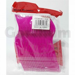 Disposable Cutlery Pink Fork 24 Pcs Per Pack
