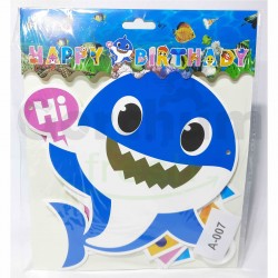 Happy Birthday Banner Baby Shark 