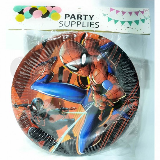 Party Paper Plates Spiderman 10 Per Pack