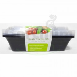 Reusable Rectangular Storage Containers 4 Pc.