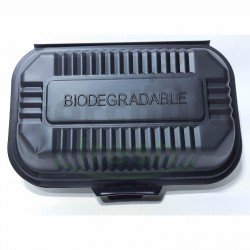 Biodegradable Black Medium Food Box 50 per pack