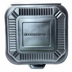 Biodegradable Black Large Food Box 50 per pack