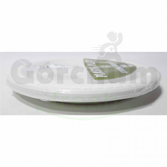 White Plastic Plates 15 per pack 180mm