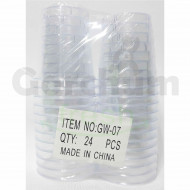 Plastic Transparent Shot Glasses 24pcs