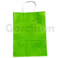 Plain Bright Green Gift Bag 13 inches x 10 inches