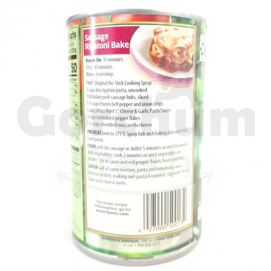 Hunts Cheese And Garlic Pasta Sauce 24 oz