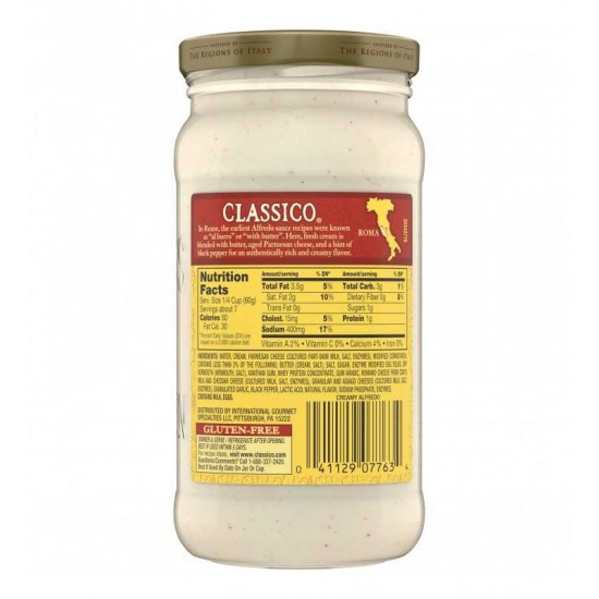 Classico Creamy Alfredo Pasta Sauce 15 oz
