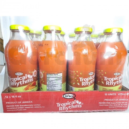 Grace Tropical Rhythms Mango Carrot 16fl oz 12x1