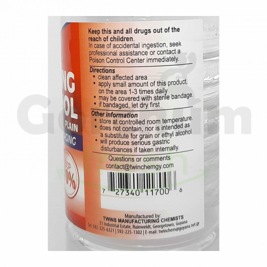 Twins Isopropyl Rubbing Alcohol 500ml