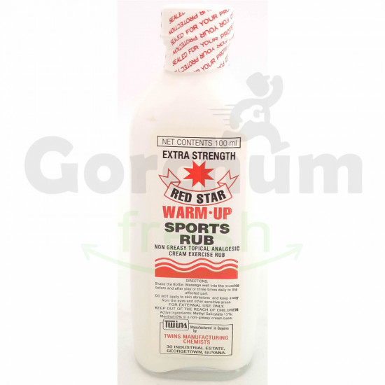 Red Star Warm Up Sports Rub Extra Strength 100ml