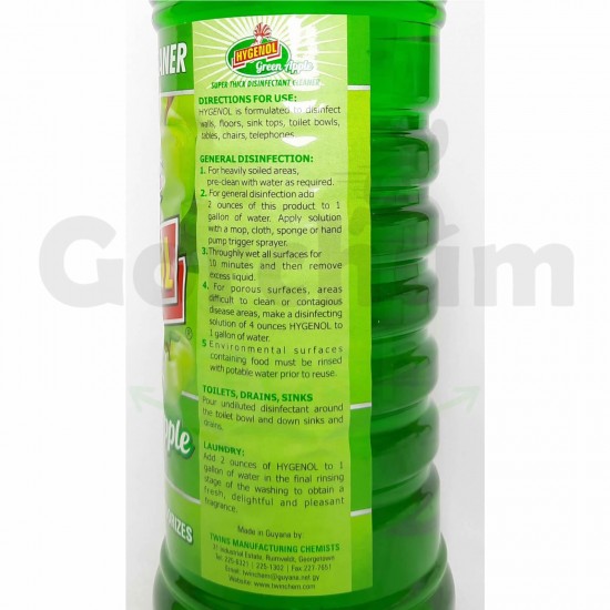 Hygenol Super Thick Green Apple Disinfectant Cleaner 28 oz