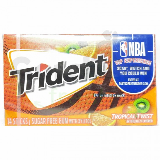 Trident Tropical Twist Sugar Free Gum