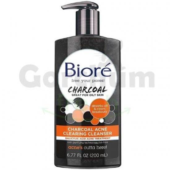 Biore Charcoal Acne Clearing Cleanser 6.77oz