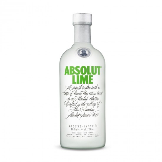 Absolut Lime Flavored Vodka 750ml