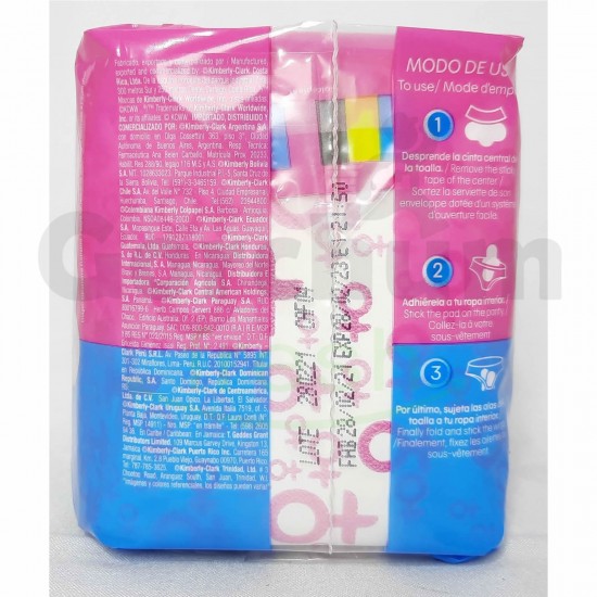 Kotex Esencial Heavy Flow 10 Pads with wings